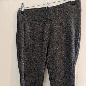 LOFT Silver Metallic Dress Stretch Size Small Skinny Leggings Shimmer Sparkle